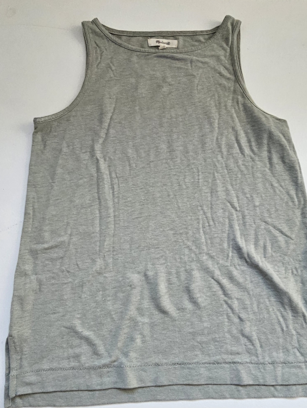Madewell Heather Gray/Green Tank